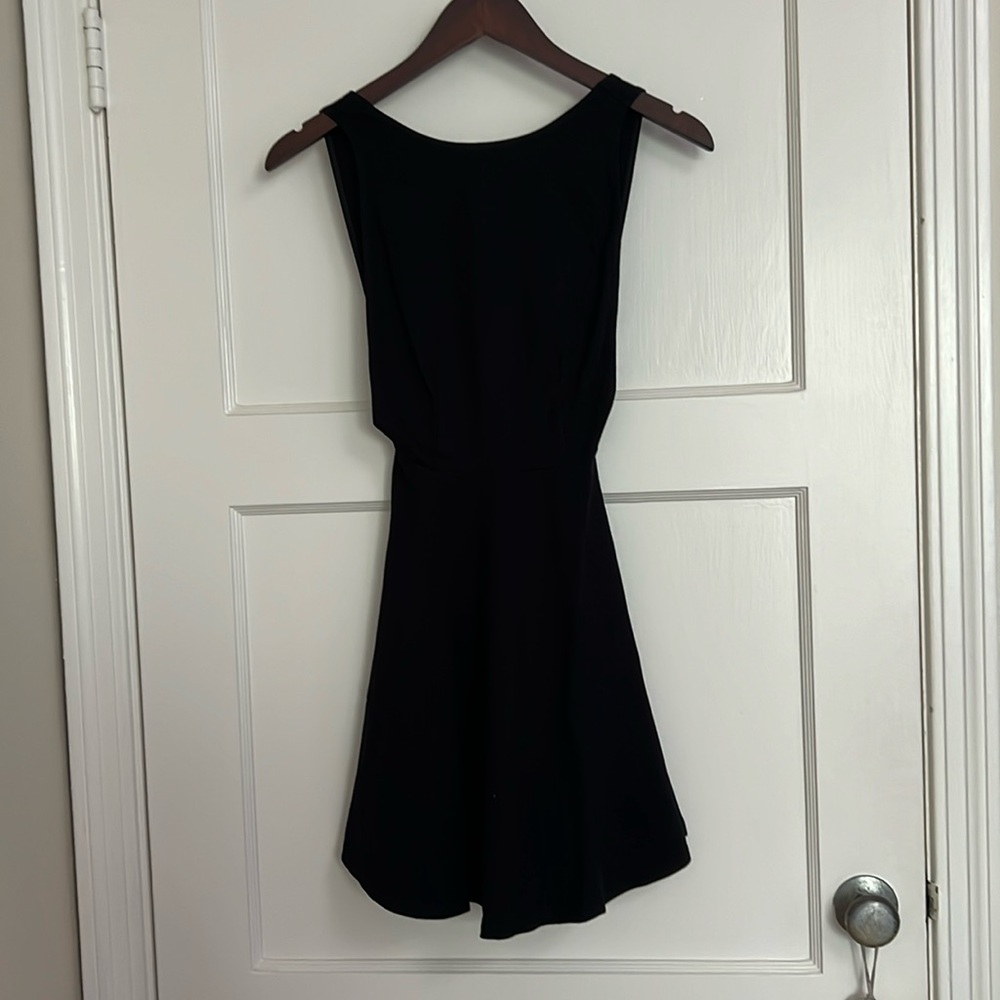 American Apparel Open Back Skater Dress Black Size XS